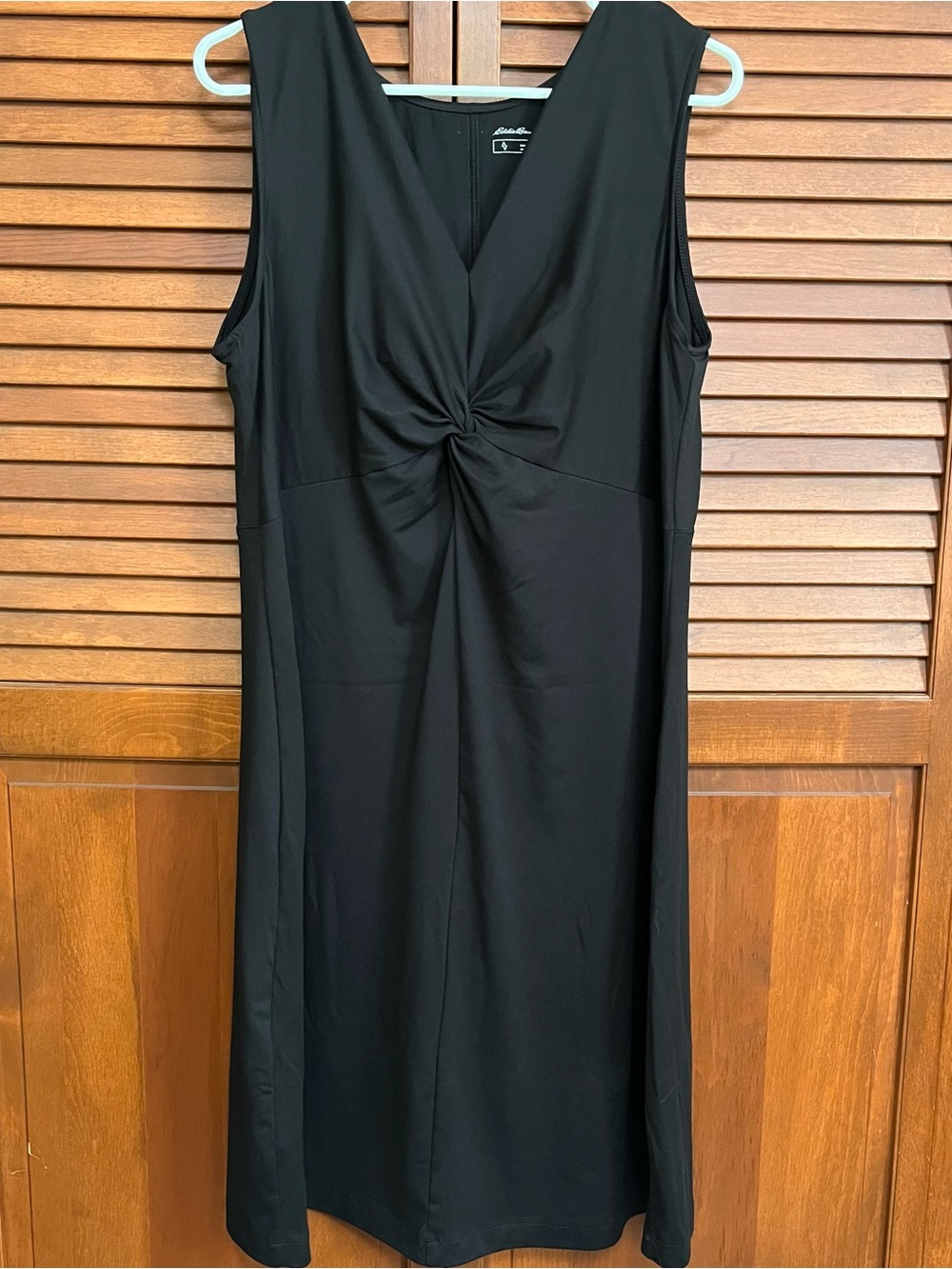 Eddie Bauer twist front sleeveless casual A-line dress, T-XL